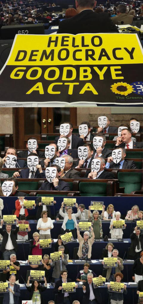 EU議会は、478:39の圧倒的多数でACTAを否決しました