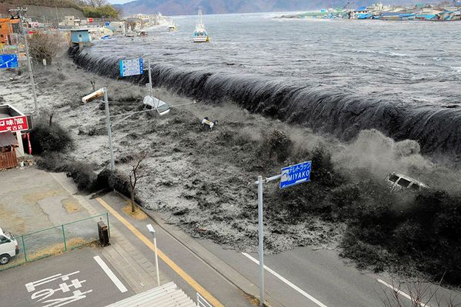 黒い波、3・11宮古市